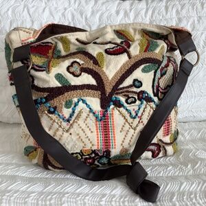 Scully Cotton Embroidered Boho Bag